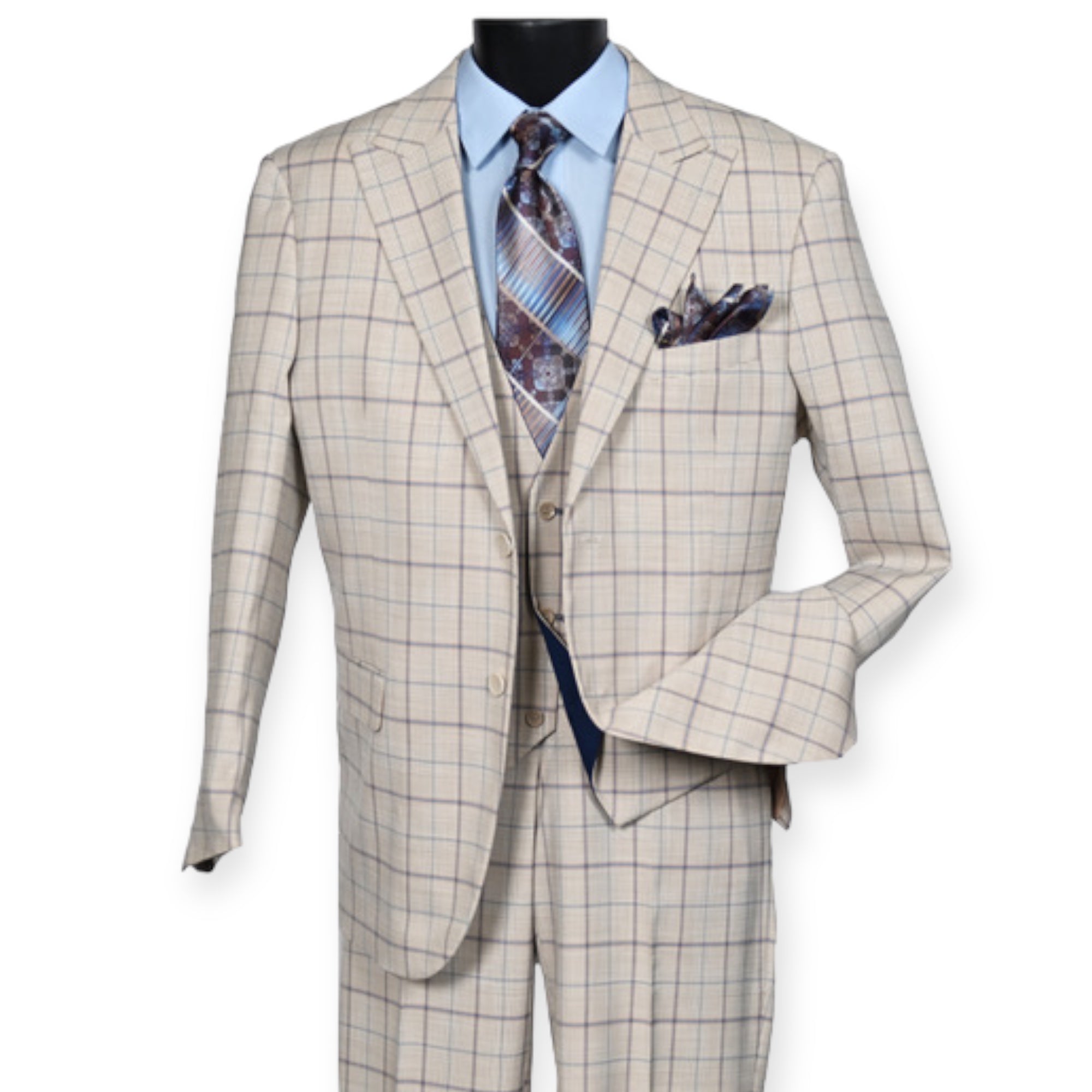 MAZARI: 3pc Modern Fit Suit 2280